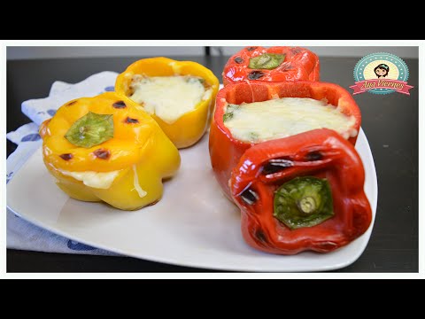 Receta fácil y rápida para hacer Pimiento relleno o Chiltomas Rellenas