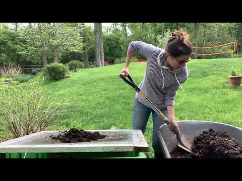 Sifting Finished Compost