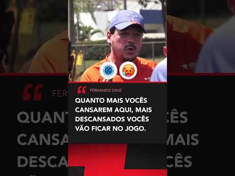 FERNANDO DINIZ IMPLEMENTANDO SUA FILOSOFIA NOS TREINOS DO CRUZEIRO