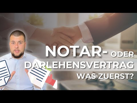 Was zuerst unterschreiben: Kaufvertrag beim Notar oder Darlehensvertrag bei der Bank?