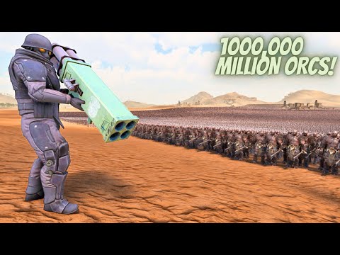 4 Barrel Rocket Launcher (FLASH) Vs 1,000,000 GIANT ORC WARRIORS | Ultimate Epic Battle Simulator 2