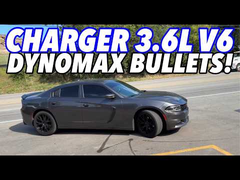 2019 Dodge Charger 3.6L V6 Exhaust Sound w/ Dynomax Race Bullets!