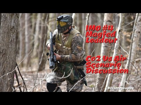 IMO#4 Paintball Vest Magfed gear loadout Air vs Co2 Drop Sacs Remote Line