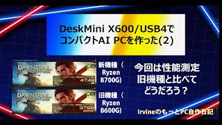 【ベアボーン】ASRock製 DeskMini X600/USB4の購入（3）性能測定