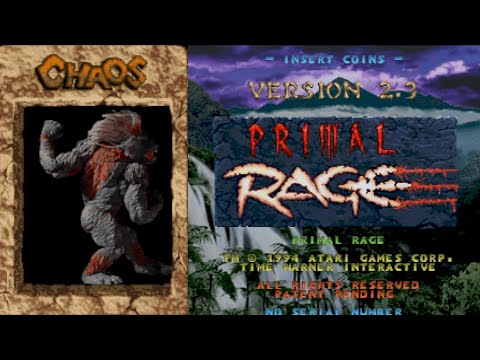 Primal Rage (Arcade PCB) Completed No Continues, 1CC with Chaos - Default Difficulty
