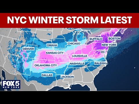 NYC weather update: When will snow be the heaviest during Sunday's winter storm?
