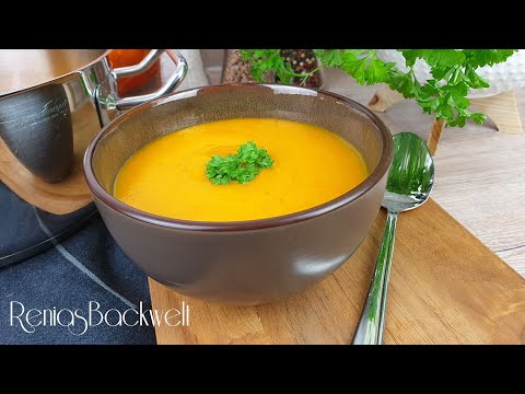 Creamy delight, pumpkin soup made easy 🎃