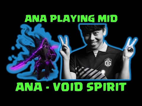 Ana Playing Mid Void Spirit (Dota 2 gameplay)