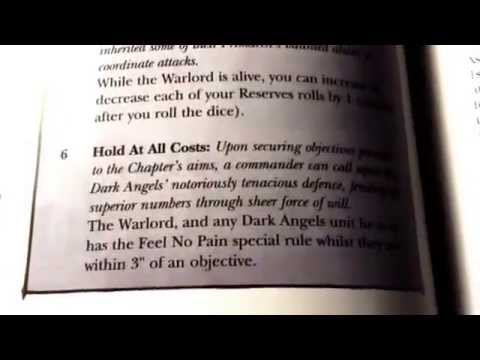 Dark Angels Codex Analysis: Warlord Traits/Relics (Part 1)