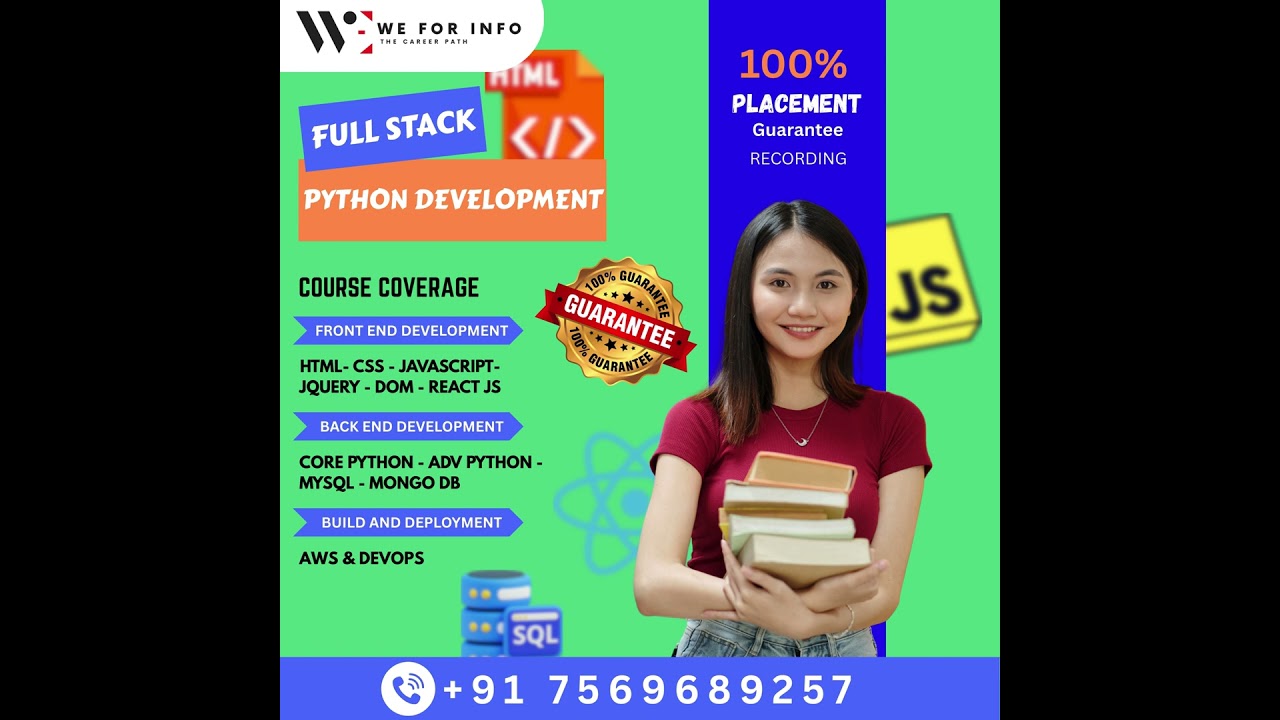FULL STACK PYTHON DEVELOPMENT WITH 100 % PLACEMENT GUARANTEE