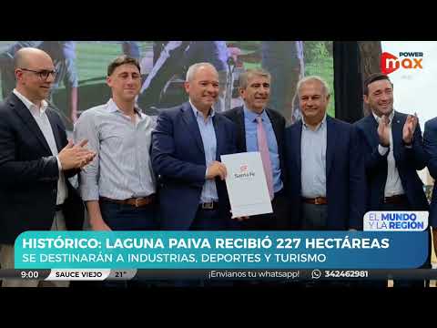 Día histórico para Laguna Paiva: La ciudad recibió la Propiedad de 227 Hectáreas del Ex Ferrocarril