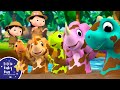 Ten Little DINOSAURS Counting Song Little Baby Bum New Nursery Rhymes For Kids