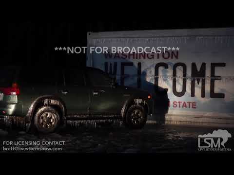 12-29-2017 Sumas, Washington - SIGNIFICANT ICE STORM, Power Poles down, Heavy Tree Damage