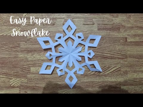 How to Make a  beautiful snowflake from Paper | Simple Paper Craft Tutorial