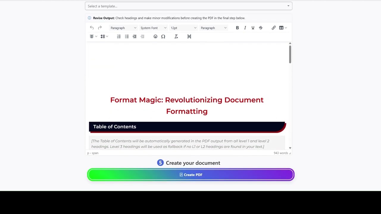 Format Magic video preview