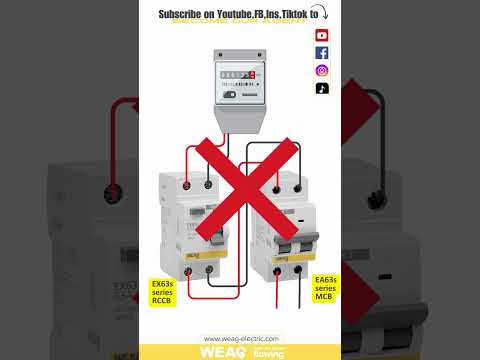 The right way to connect RCCB & MCB with Energy Meter !