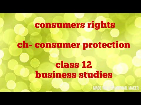 Consumer protection class 12 business studies