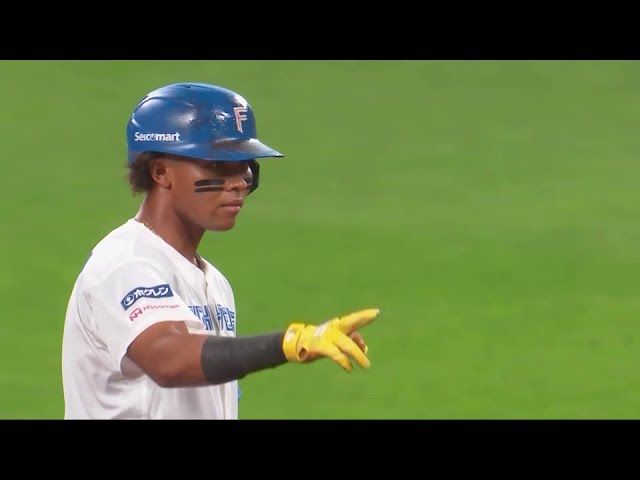【1回裏】同点の一打!! ファイターズ・水谷瞬がセンターへのタイムリー2ベースヒット!!  2024年6月13日 北海道日本ハムファイターズ 対 中日ドラゴンズ