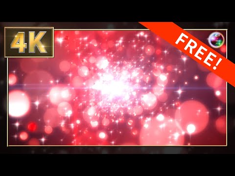 【4K】無料CG背景素材　10秒ループ動画　パーティクル　ルビーレッド【AfterEffects】