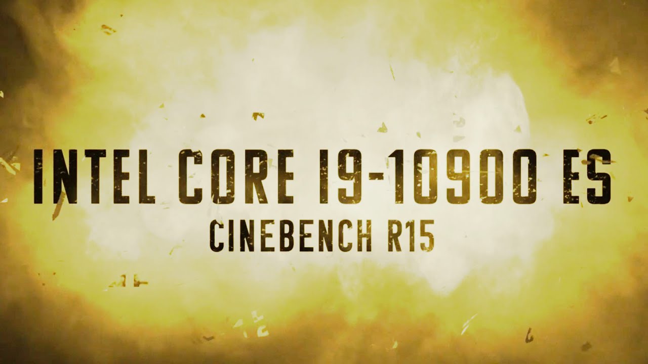 INTEL 10th Gen Core i9-10900 ES LGA1200 Performance Test | 10C20T | Cinebench + CPU-Z | 21FEB2020 - YouTube