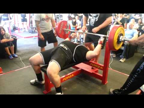 GPC ACT States- Dan Wright benches 210kg