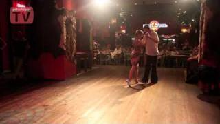 Anastasia Pomogaeva and Anton Griev, Russia, Moscow, Milonga in milonga "Macho Grill", 08.08.2010