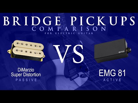 DiMarzio SUPER DISTORTION vs EMG 81 - Bridge Guitar Pickup Comparison Tone Demo