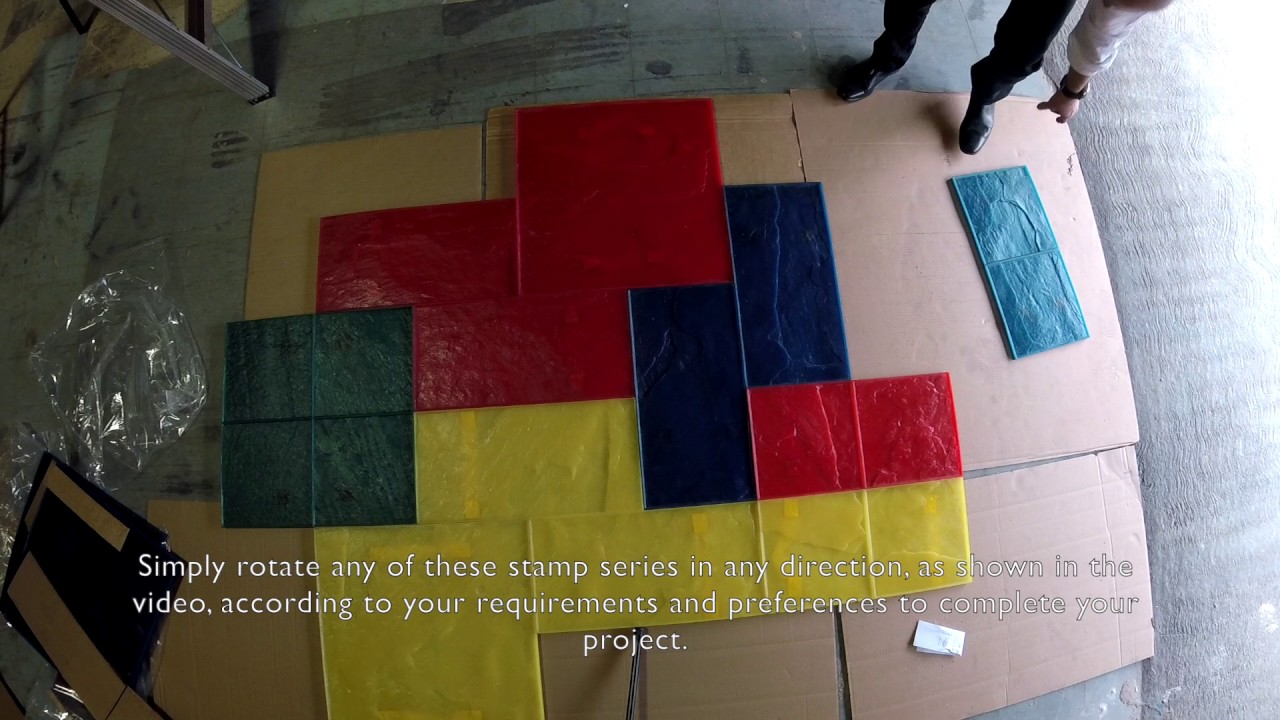 GlobMarble Rotating Concrete Stamps, How to Use a Concrete Stamp