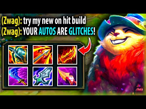 Teemo But My AUTOS Look Like An Actual GLITCH! (Zwag's Build)