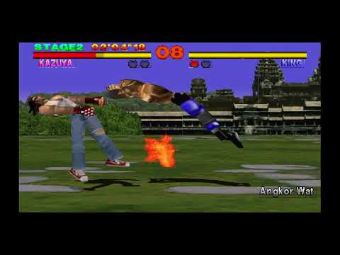 Tekken 1 korean backdash (LOL)
