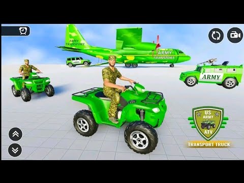 us Army Atv Truck Transport Gameplay #andoidgameplay #gameplay