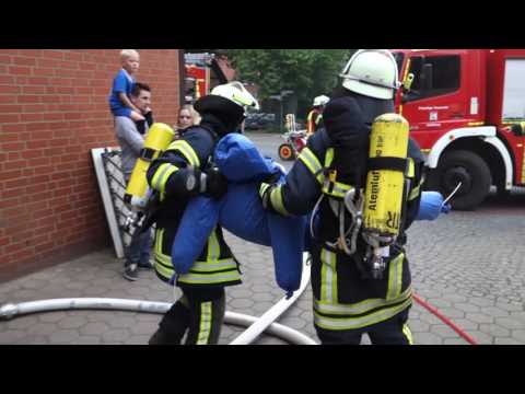 Feuerwehrübung in der "Alten Schmiede" in Jesteburg