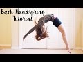 How To Do A Back Handspring
