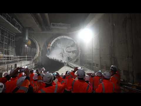 City Rail Link final TBM breakthrough