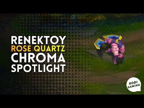 RENEKTON RENEKTOY ROSE QUARTZ CHROMA SPOTLIGHT - LEAGUE OF LEGENDS