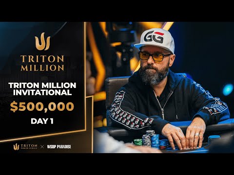 $500K NLH Triton Million - Event #2 Day 1 | Triton Poker Series X WSOP Paradise 2024