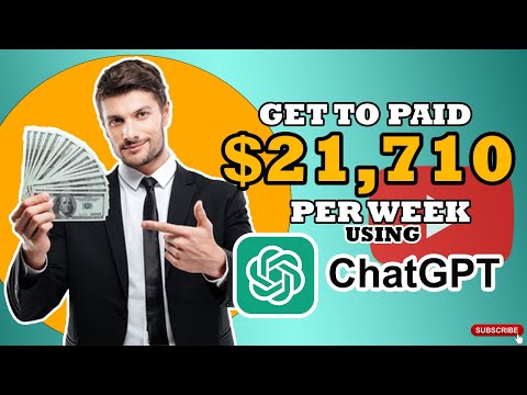 Make Over $21,710 Per Week Using ChatGPT, Make Money Online