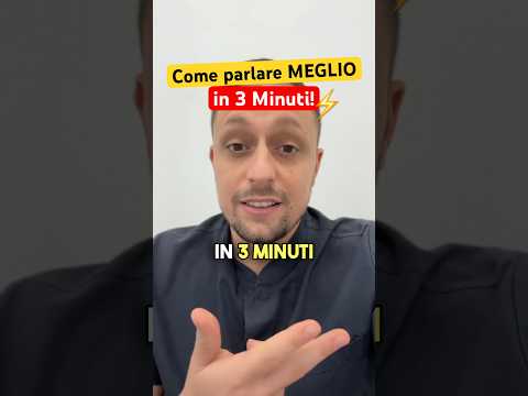 Come parlare meglio in 3 minuti #parole #parlare #osteopata