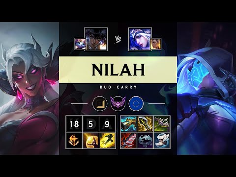 Nilah ADC vs Ashe: Quadra Kill, Legendary - EUW Master Patch 14.16