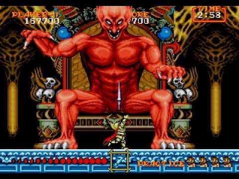 Ghouls'n Ghosts (Daimakaimura) - final stage and Ending
