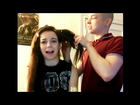 Side undercut fail at Home( bf cut my long silky hair in side undercut ) haircut gone wrong