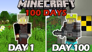 I Survived 100 Days in the Nuclear Age in Minecraf