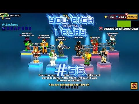 You Pick,I Play! #55 - Clan Siege Battle ( SharkSzX1) Pixel Gun 3D