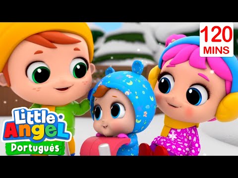 Capa de Um Dia de Inverno com o Joãozinho! | 2 HORAS DE LITTLE ANGEL BRASIL! | Músicas Infantis em Português