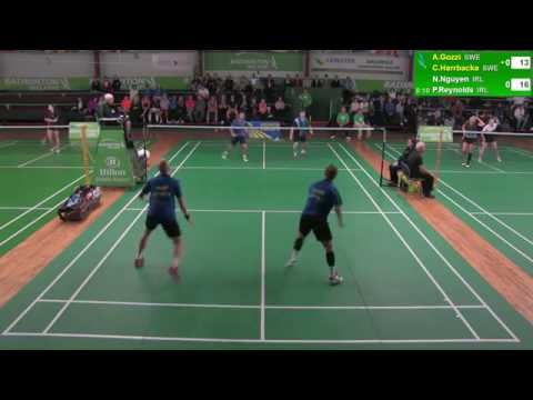 Irish U19 Open - Mens Dounbles - A.Gozzi/C.Harrbacka v N.Nguyen/P.Reynolds