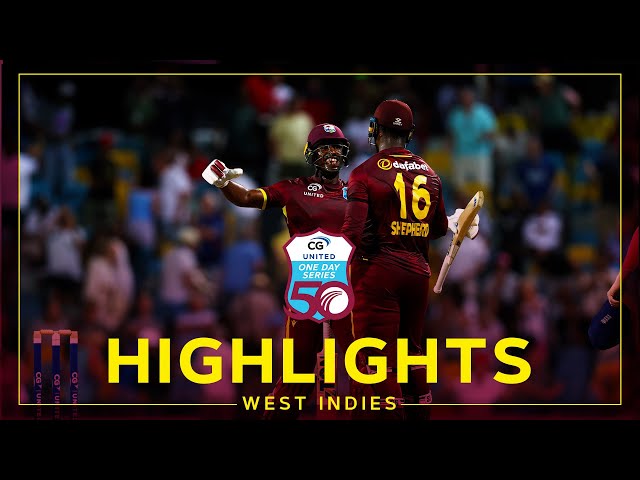 Highlights | West Indies v England | Tense Chase Gives Windies Series Victory | 3rd CG United ODI