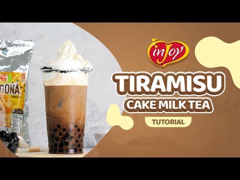 How to make Tiramisu Cake Milk Tea | inJoy Philippines Official