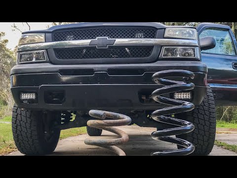 Stacking 7” Procomp Springs With 3” Leveling Kit 2WD Silverado Part 2