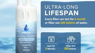 HMASAV EDR1RXD1 Water Filter Replacement for Whirlpool, Compatible with Everydrop Filter 1
