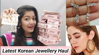 Latest Korean Jewellery Haul 2024 | Arzonai Fashion Earrings| Krrish Sarkar